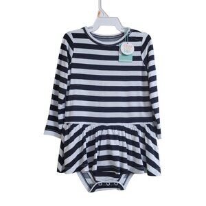 Gigi And Max Striped Black White Jett Tutu Dress Girls 12-18 months Bamboo‎